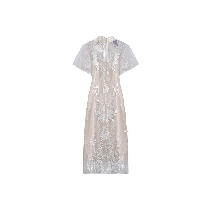 JINYE ORIENTAL Cheongsam Women's White-1