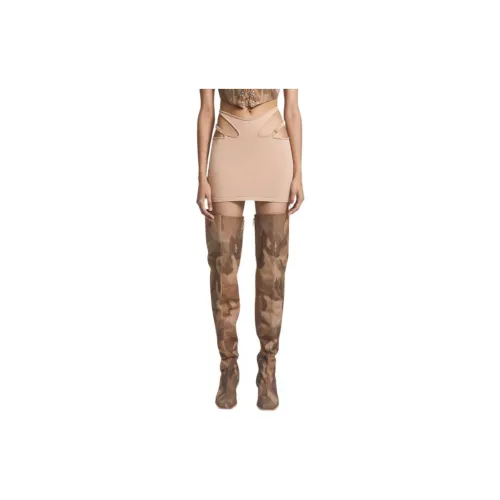 DION LEE Casual Short Skirts Women's Nude