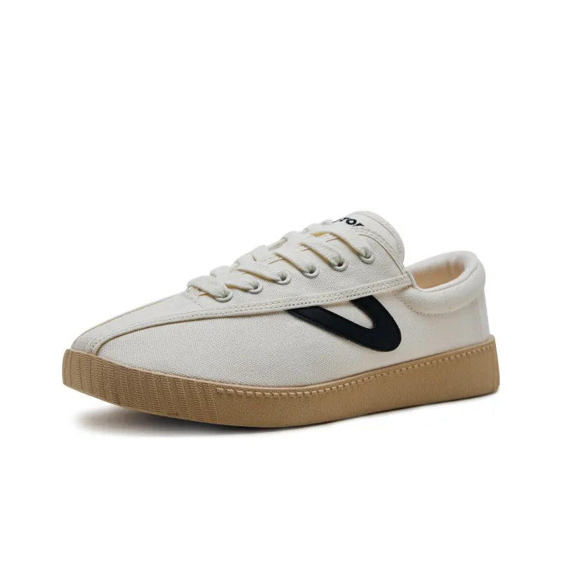 TRETORN Nylite OG Classic Low Top Skateboard Shoes Unisex Beige Dark Gray-2