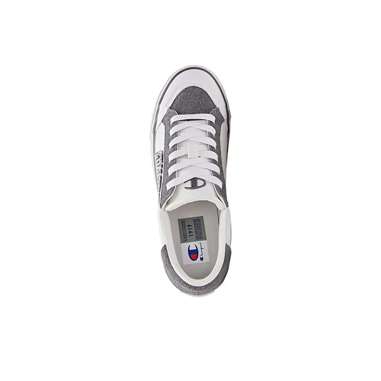 Champion Campus Star 1.0 Campus Collection Low Top Skateboard Shoes Men's Gray White-2