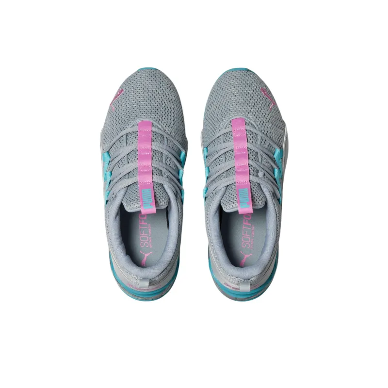 PUMA Riaze Prowl Pop Low-Top Running Shoes Women's Gray Blue Pink-2