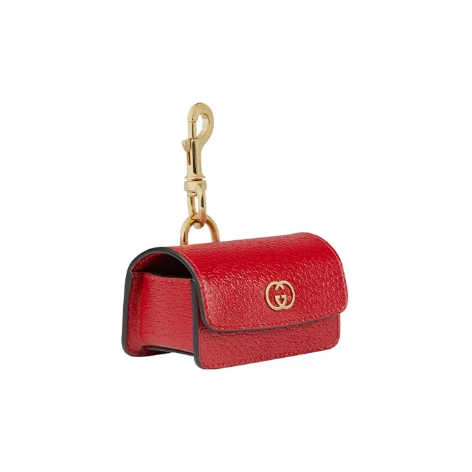GUCCI Recycled Material Storage Bag Unisex Furong Red-1