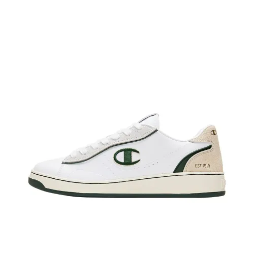 Champion Skateboard Shoes Women's Low-Top Champion White/Olive Green