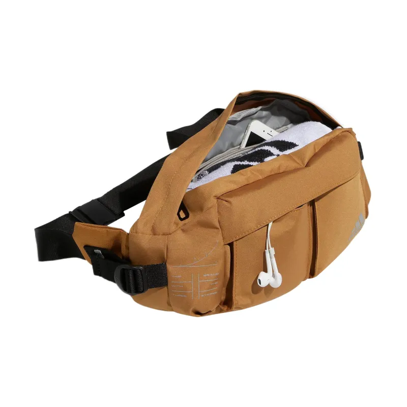 Adidas Polyester Fanny Pack Regular Unisex Ginger Yellow & Wheat Brown-3
