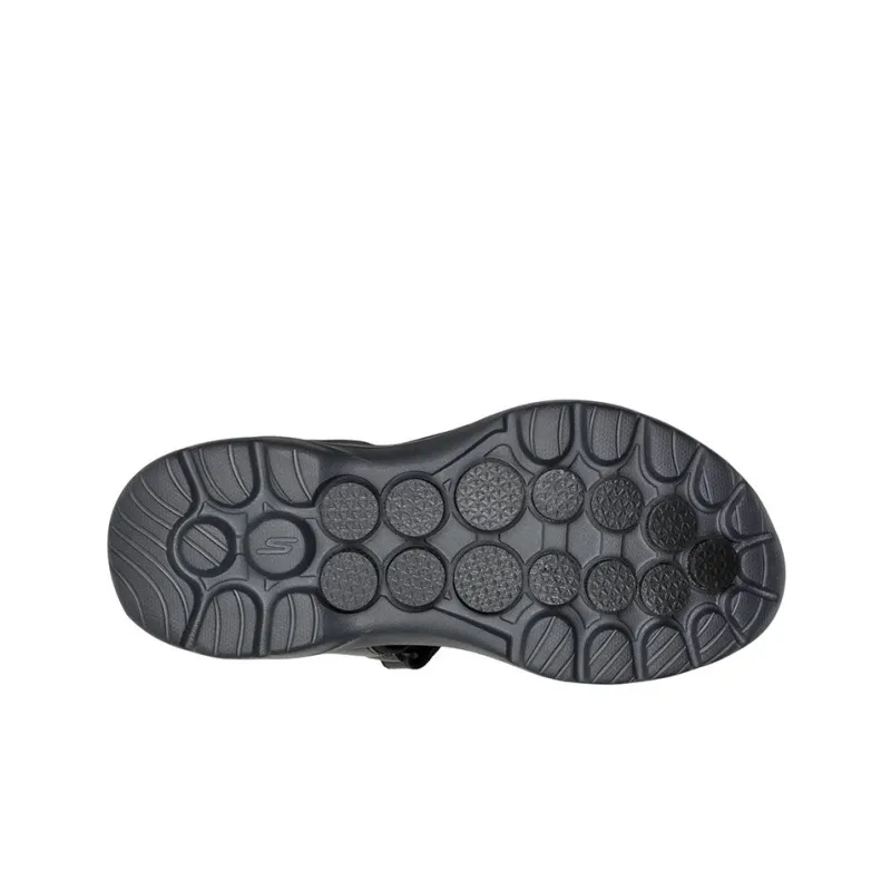 Skechers Go Walk 6 Sandal 'Black Grey'-4