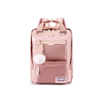 Sound For Life Nylon Laptop Backpack Regular Women's Pink Light Green