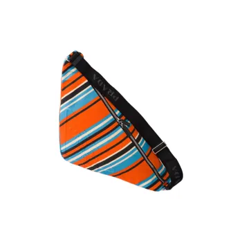 PRADA Triangle Canvas Bag Triangle Bag Shoulder Bag Crossbody Bag Men's Orange