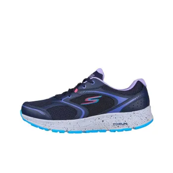 Skechers Go Run Consistent Cushioning Anti Slip And Wear Resistant Low Top Running Shoes Women's Blue Purple