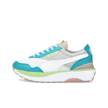 PUMA Cruise Rider Trainer Low-Top Casual Shoes Women's White Gray Blue
