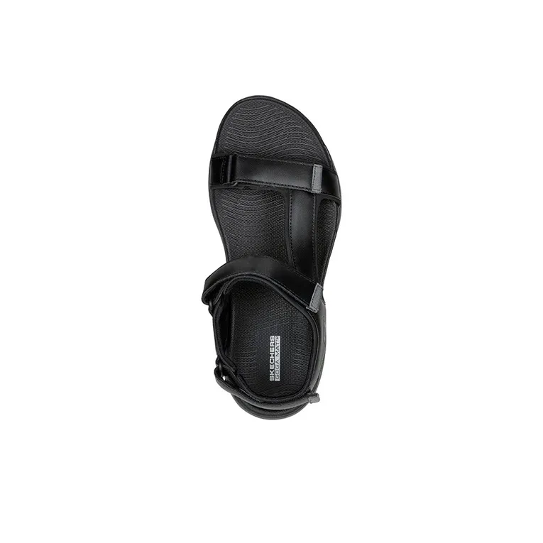 Skechers Go Walk 6 Sandal 'Black Grey'-3