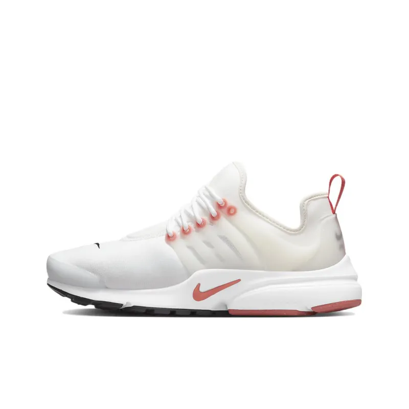 Nike Air Presto Cushioning Anti-Slip And Wear-Resistant Low-Top Casual Shoes GS White Orange-0