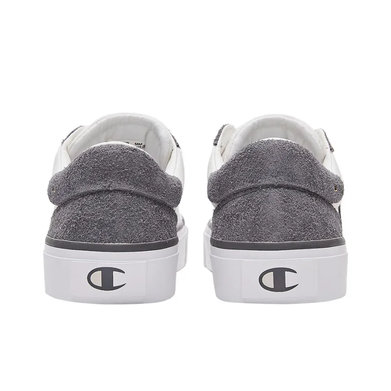 Champion Campus Star 1.0 Campus Collection Low Top Skateboard Shoes Men's Gray White-3