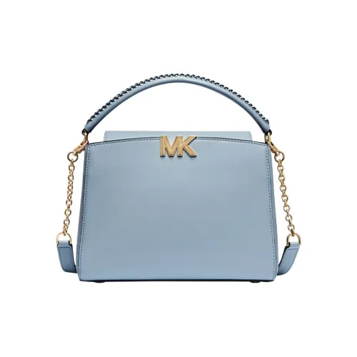 MICHAEL KORS Karlie Cow Leather Shoulder Bag, Handbag Medium Size Women's Light Blue