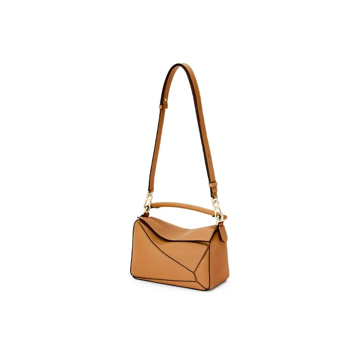 LOEWE Puzzle Calfskin Shoulder Bag, Crossbody Bag, Handbag Medium Size Women's Light Caramel-3