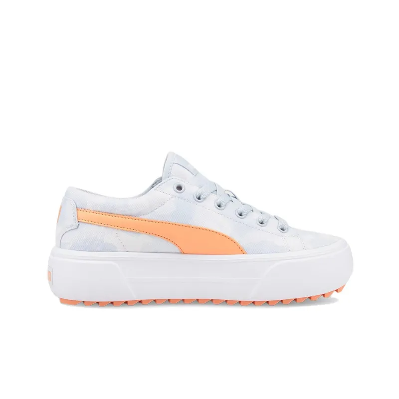 PUMA Kaia Platform Hazy Summer Low-Top Skateboard Shoes Women's White Orange-1