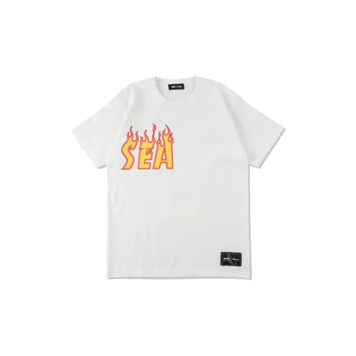 WIND AND SEA X Thrasher Co-Branded T-Shirts Unisex White