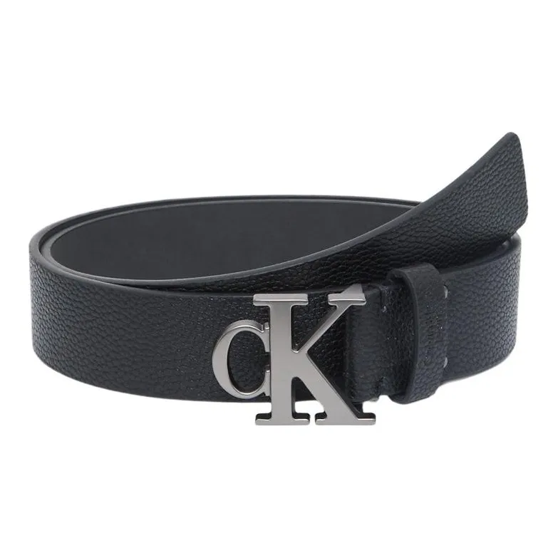 CALVIN KLEIN Leather Belts Men's Black Width 3.8cm-1