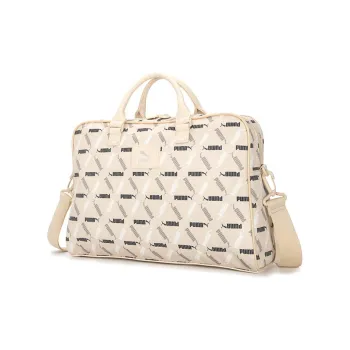 PUMA Artificial Leather Laminated Fabric Shoulder Bags Handbags Regular Women's Beige