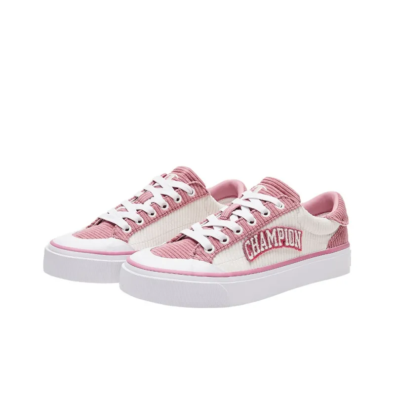 Champion Campus Star 1.0 Skateboard Shoes Women's Low Top Pastel Pink/Milk White-1