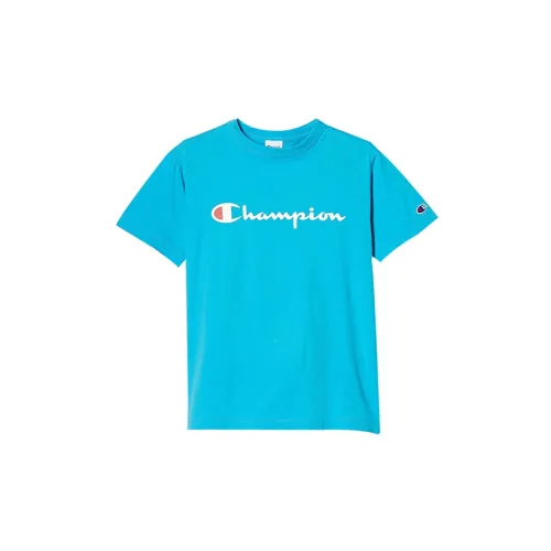 Champion T-Shirts Unisex Aqua Blue