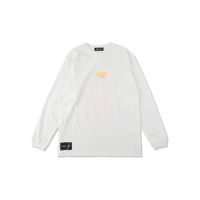 WIND AND SEA WIND AND SEA X Thrasher Co Branded T Shirts Unisex White-1