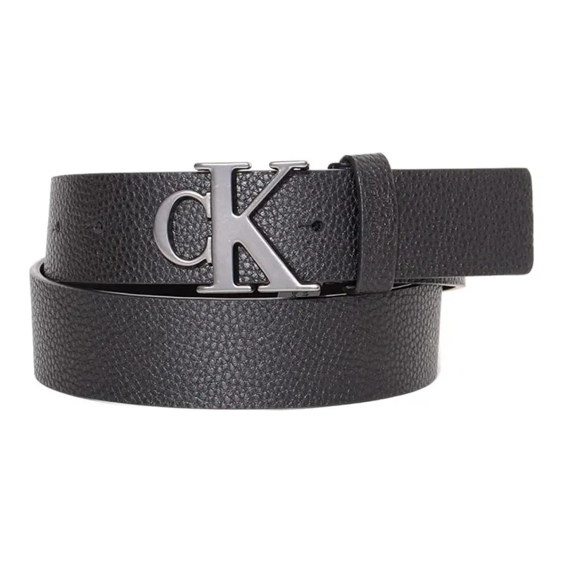 CALVIN KLEIN Leather Belts Men's Black Width 3.8cm-0