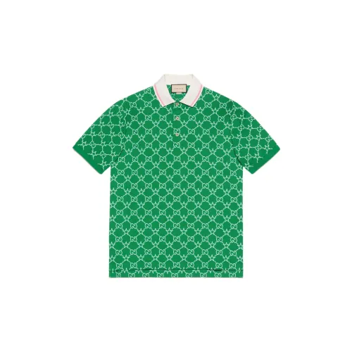 GUCCI Polo Shirts Men Green