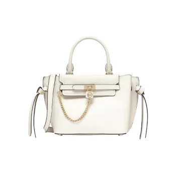 MICHAEL KORS Hamilton Legacy Cow Leather Handbag Crossbody Bag Shoulder Bag Extra Small Women's Milk White