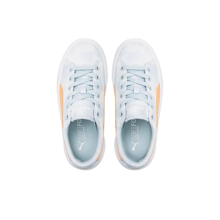 PUMA Kaia Platform Hazy Summer Low-Top Skateboard Shoes Women's White Orange-2
