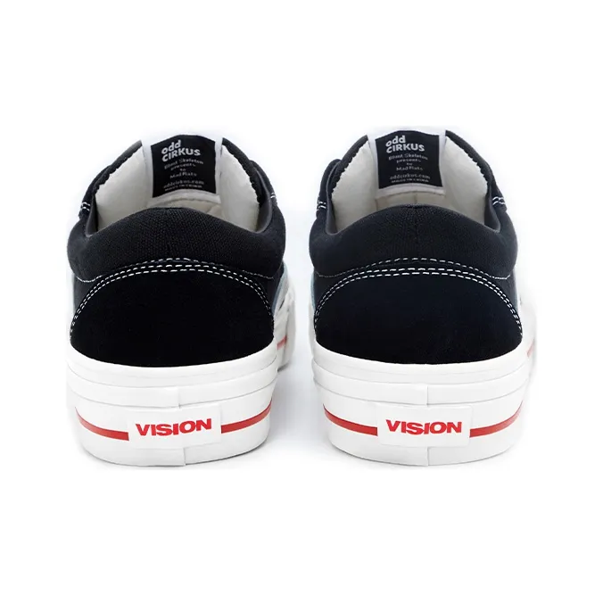 Odd CIRKUS x Vision Street Wear Astley Pro Anti-Slip Wear-Resistant Low-Top Skateboard Shoes Unisex Black-5