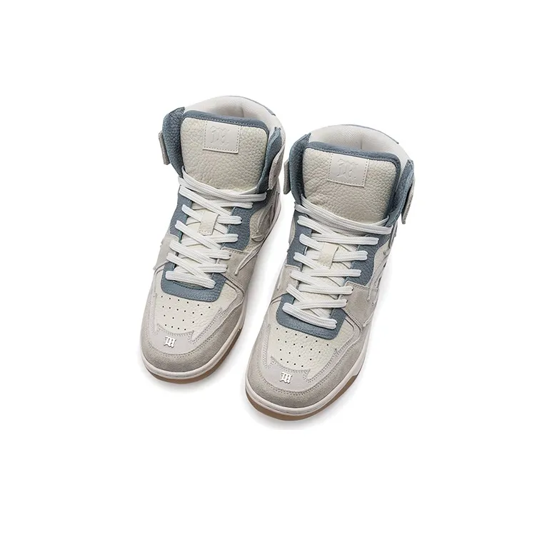 Misbhv Court High-Top Stylish Skateboarding Shoes Women's Gray Blue-2