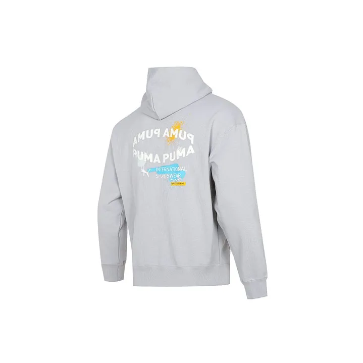 PUMA Sweatshirts Men Light Gray-1