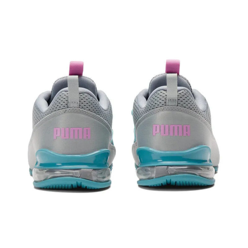 PUMA Riaze Prowl Pop Low-Top Running Shoes Women's Gray Blue Pink-3