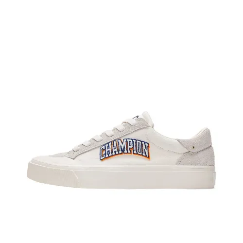 Champion Campus Star 1.0 Skateboard Shoes Men Low-Top Milk White/Iron Blue