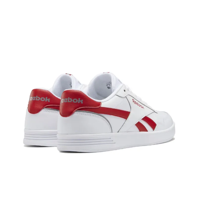 Reebok Royal Techque T Anti-Slip Wear-Resistant Low-Top Skateboard Shoes Men's White Red-3