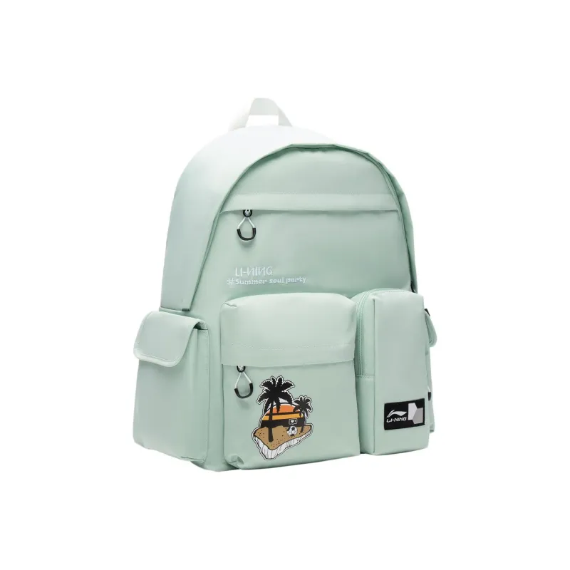 LiNing Fabric Backpack Unisex Eggshell Blue Eggshell Blue-2