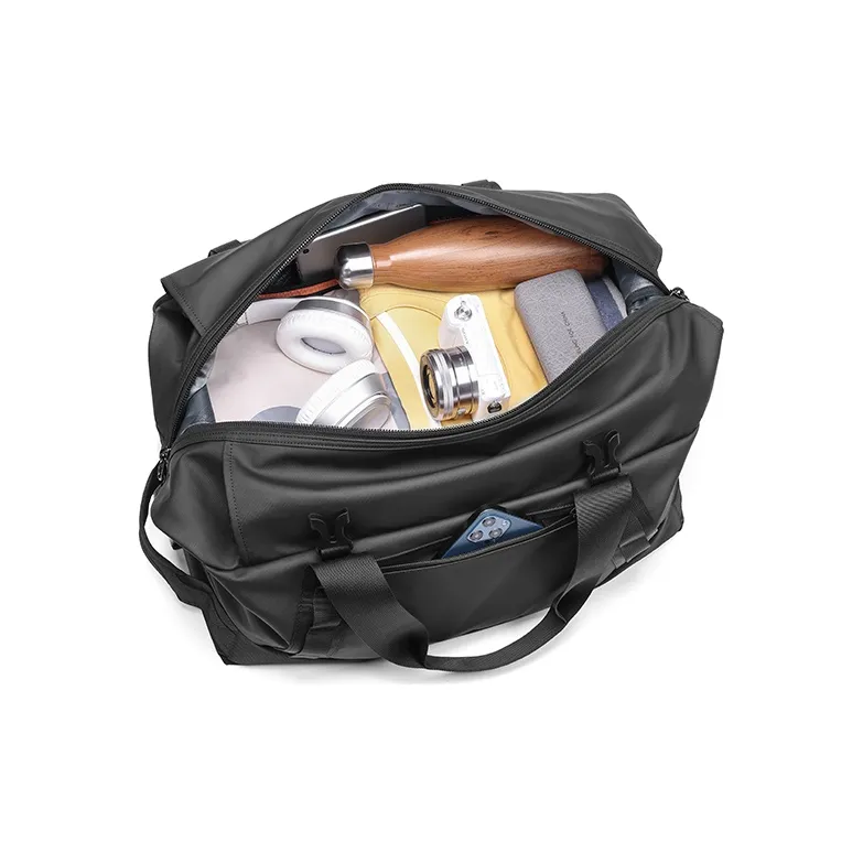 OUTWALK Oxford Gym Bag Portable Crossbody Bag Shoulder Bag Travel Bag Regular Men's Black-5