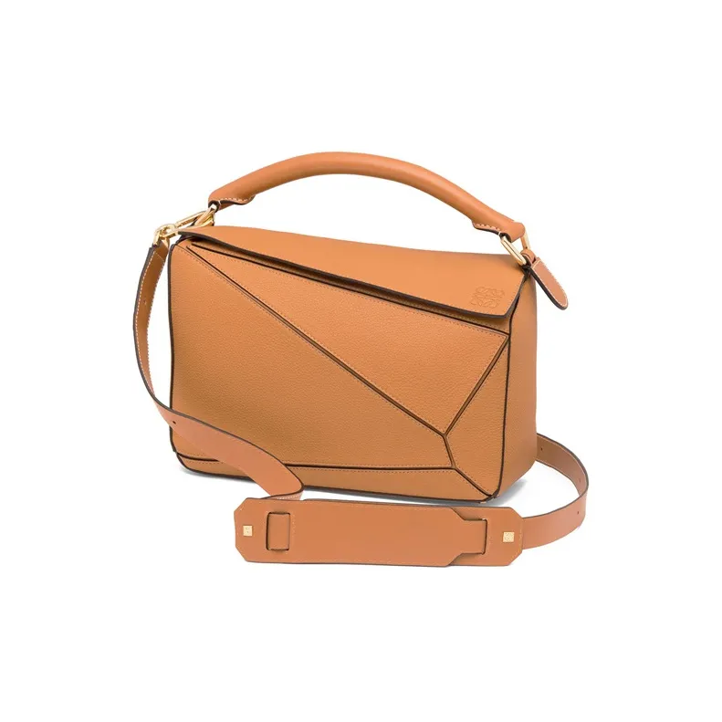 LOEWE Puzzle Calfskin Shoulder Bag, Crossbody Bag, Handbag Medium Size Women's Light Caramel-1