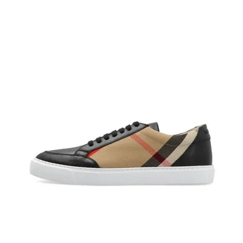 Burberry Skateboard Shoes Women's Low-Top Black/Beige/Brown