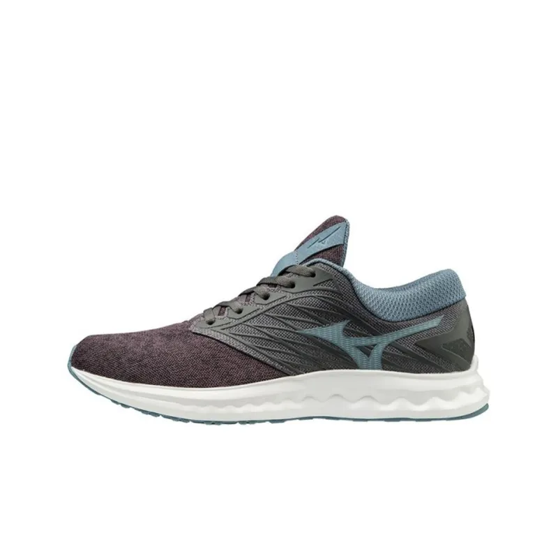 Mizuno Wave Polaris Shock Absorption Non Slip Gray Blue-0