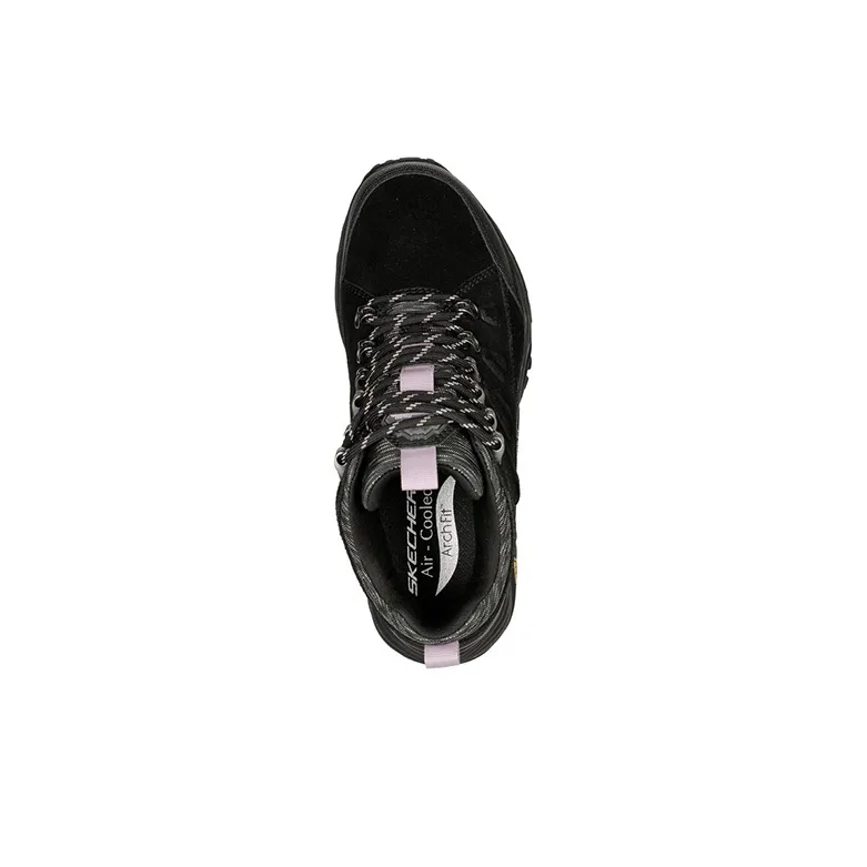 Skechers ARCH FIT RECON Cushioned Anti-Slip Wear-Resistant And Water-Resistant Mid-Top Trekking Shoes Women's Black-3