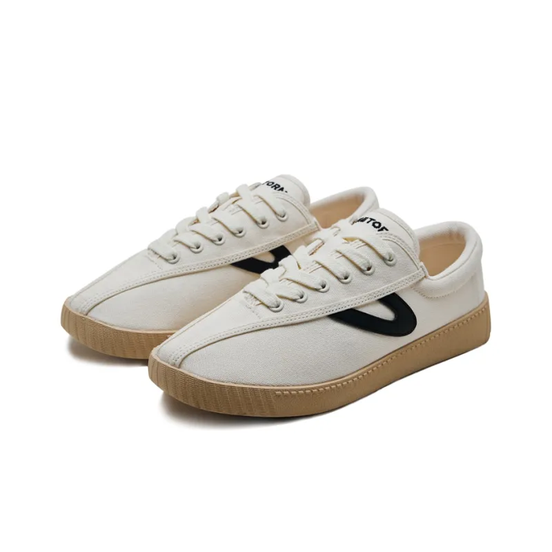 TRETORN Nylite OG Classic Low Top Skateboard Shoes Unisex Beige Dark Gray-3
