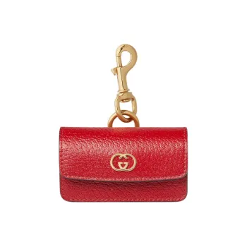 GUCCI Recycled Material Storage Bag Unisex Furong Red
