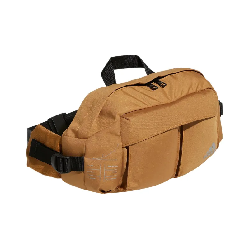 Adidas Polyester Fanny Pack Regular Unisex Ginger Yellow & Wheat Brown-1