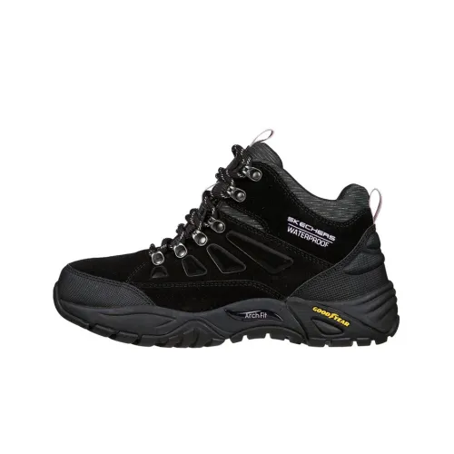 Skechers ARCH FIT RECON Hiking / Trekking Shoes Women's Mid-Top Black