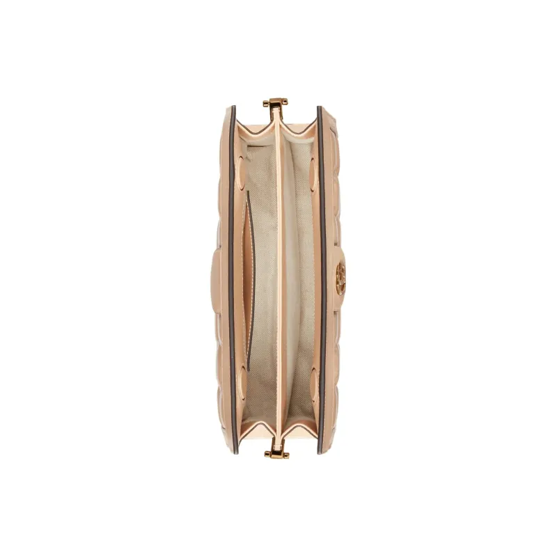GUCCI GG Matelassé Leather Chain Bag Shoulder Bag Shoulder Bag, Handbag Women's Beige Yellow-6