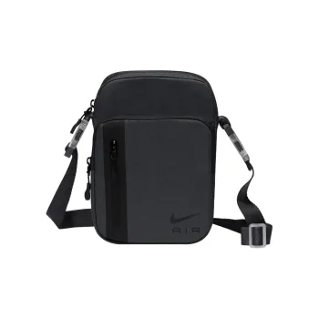Nike Polyester Shoulder Bag, Crossbody Bag Regular Unisex Pure Black/Gray