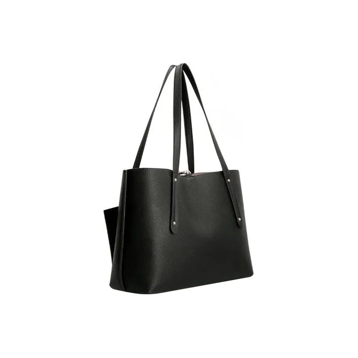 GUESS PU Combo Bag, Shoulder Bag, Handbag Regular Women's Black-2