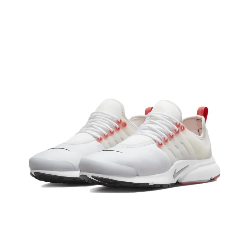 Nike Air Presto Cushioning Anti-Slip And Wear-Resistant Low-Top Casual Shoes GS White Orange-2