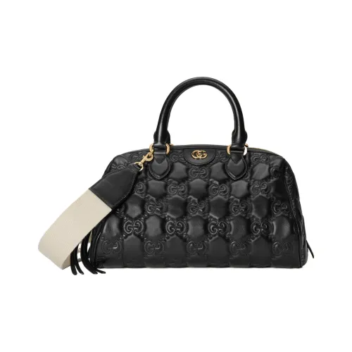 GUCCI Leather Crossbody Bag, Handbag Regular Women's Black